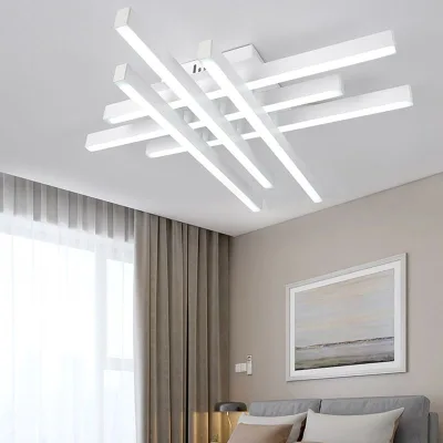 LED Surface Mounted Ceiling Light 60W Modern Acrylic Ceiling Light With Remote Control Dimmable Pendant Lighting Fixture