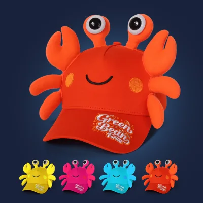 Custom Logo Embroidered 3D Kids Baseball Cap Cartoon Animal Children Sun Hat Party Cosplay Hat Wholesale