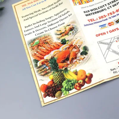 Wholesale Cheap Custom Flyers Printing Full Color 2/3/4 Fold Leaflet Printing for Advertising and Promotion
