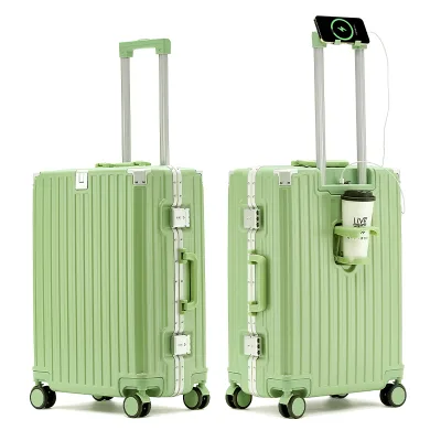 Wholesale ABS PC Aluminum Unisex New Luggage Set High Quality Large Capacity Lightweight Luggage