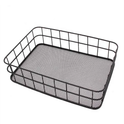 Cosmetics Iron Art Bathroom Skincare Lipstick Dressing Basket Desktop Storage Basket