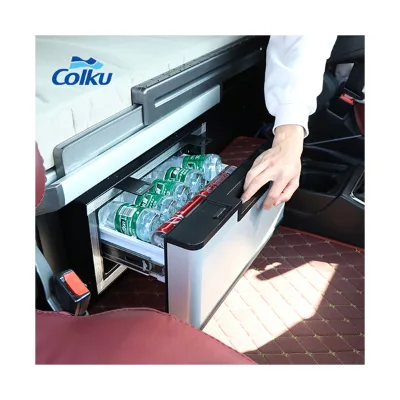 Foshan Sanshui Colku 12 Volt Refrigerator Built in Drawer Fridge 23L Truck Freezer With Self-Lock Base