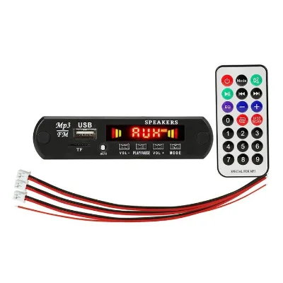 Folder Playback MP3 Decoder Board With 5V 12V Amplifier Color Screen BT Call Recording Lossless