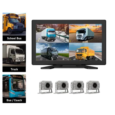 Smart 4CH Truck DVR with Loop Recording Multi-media and Wide Temperature Operation for Commercial Engineering Vehicles