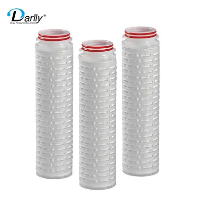 China Manufacturer 5 Micron Filter 10/20/30/40 Inch PP Pleated Water Filter for Industrial Water Treatment Beverage Filtration
