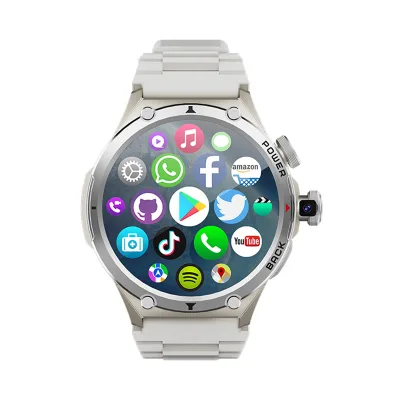2+16GB 4G Smart Watch 1.508" 466x466 HD Screen Camera SIM Wifi GPS Android 8.1 8541E GSM WCDMA TDD H12 Smartwatch AMOLED
