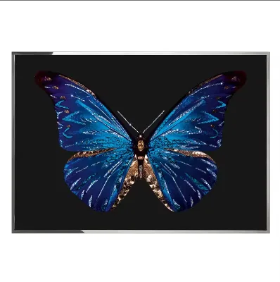Butterfly Luxury Designs Handmade Crystal Painting Abstract Famous 5d Red Mummified Green Butterfly Painting