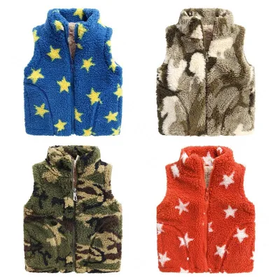 Winter Hot-sale Waistcoats Outerwear Boutique Kid Girls Faux Fur Vest