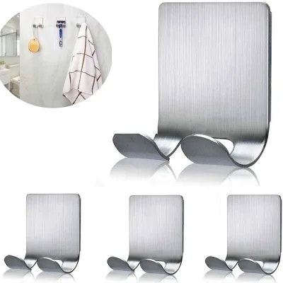 New Stainless Steel Shaving Razor Shaver Holder Hanger Wall Shelf Adhesive Hooks Storage Rack Hook for Bathroom Organizer Hanger