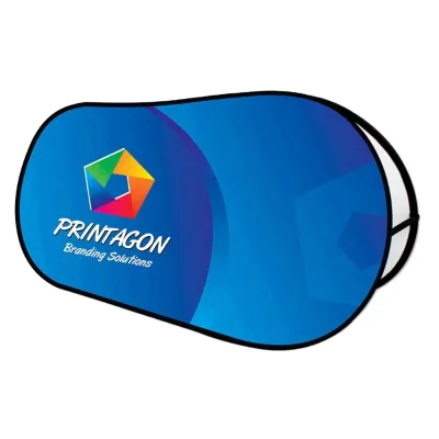 Pop up a Frame Banner Both Sided Custom Portable Sideline Banner for Basketball Field