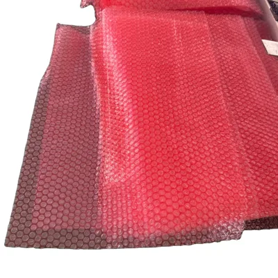 Custom Impact Resistant ESD Red Single Bubble Sided Foam Pad Bubble Sheet Layers for Goods Transportation