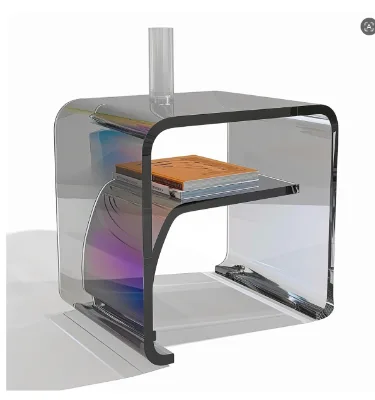 Modern  Acrylic Multiple Shaped Side Table Transparent Table for Hotel Dining Furniture Modern Coffee Table Morandi Colors