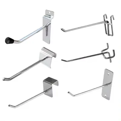 Custom Metal Display Hooks-J Hook for Supermarket Grocery Store Rack Accessories Triangle Bracket Structure