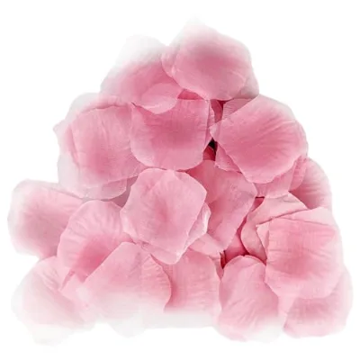 500 Pcs Exquisite Light Pink Rose Petals Wholesale Artificial Flower Petals for Weddings Events Decoration