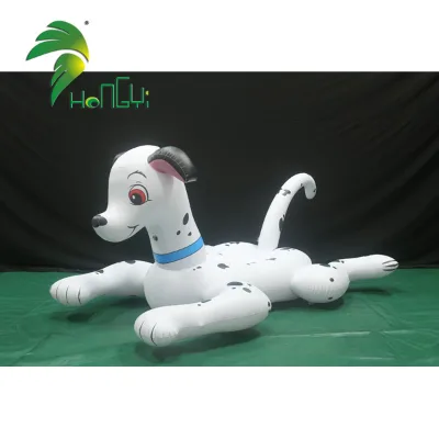 Custom logo Inflatable Funny Spotty Dog Pool Floats Inflatable Dog for Swimming Pool