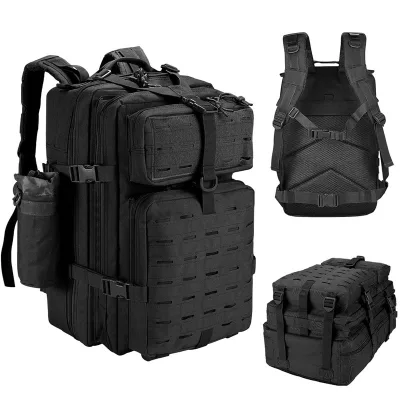 45L Camouflage Sports Fitness Crossfit Tactical Gym Bag Oxford Waterproof Zipper for Outdoor Hunting 3 Day Assault Fashionable