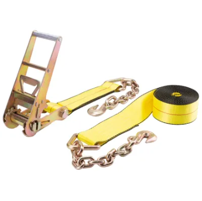 3 Inch 30ft Custom logo Heavy Duty Ratchet Strap Tie Down Assembly with G70 Chain Hook