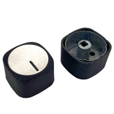 Knobs for Gas Stoves and Ovens (plastic + Metal).Rotary Switch, Gas Cooktop Handle Kitchen Accessories