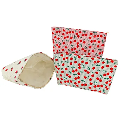 Multifunctional Makeup Pouch with Zipper for Toiletries and Accessories