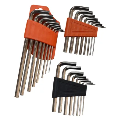 Industrial Grade Multifunctional Allen Wrench Set with Long & Short Arm Steel Tools Metric Measurement & Torx Tips