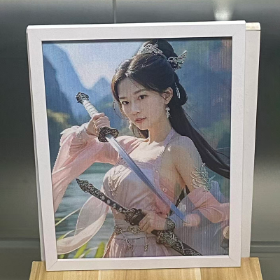 Custom Naked Eye 3D Flip Photo Printing Home Wall Decoration 3d Portrait Photo Wedding Photo 3d Picture