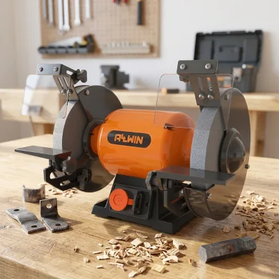 Factory Supply Mini Bench Grinder Compact Small Sanding Grinder Machine for DIY Craft Jewelry Engraving Bench Grinder