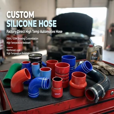 Racing Grade High Performance Silicone Turbo Hose FKM Oil Resistant Liner High Pressure Custom OEM Sizes Air/Fuel Hose