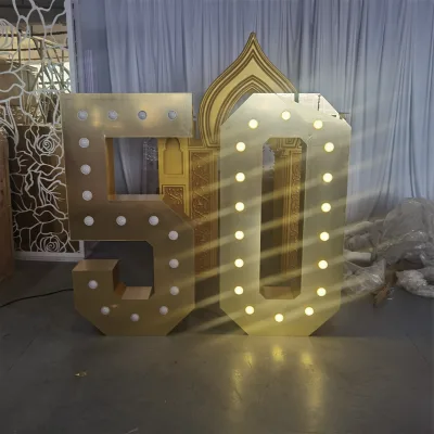 Business Signs for Storefront & Home Advertising Waterproof Galvanized Outdoor Bulb Letters-Durable LED