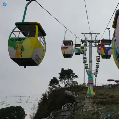 DQ Steel Outdoor Aerial Cable Car Ropeway Solution Urban Passenger Transport City Mobility Hillside Areas 100-500kg Capacity