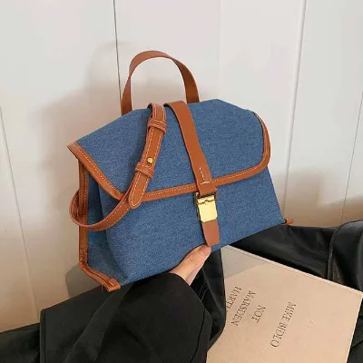 Denim Bag for Women Summer 2024 New Fashion Luxury Design Women's Bag Wholesale Factory