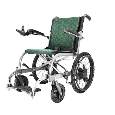 New Arrival Foldable Folding Portable Motorized Wheelchair Steel Elderly Car Folding Electric Power Wheelchair