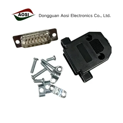AOSI DB15 Male & Female Connectors with Plastic Housing