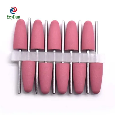 20pcs/Pack Dental Silicone Rubber Polishing Drill Bits Denture Polishing Burs 610#