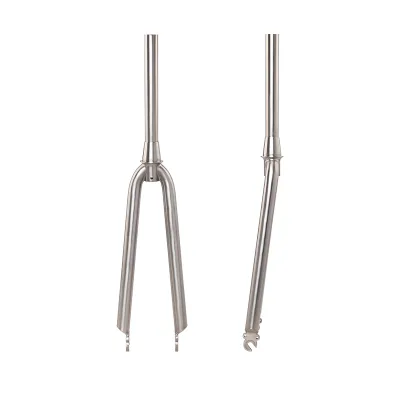 Titanium Alloy Road Bicycle Front Fork with Rim Brake QR Axle High Strength & Lightweight Design for 700C Wheels