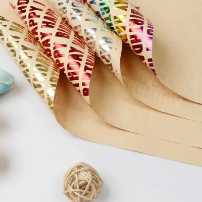 English Newspaper Flower Paper Gift Packaging Gift Box Bouquet Packaging Creative Art Craft Paper