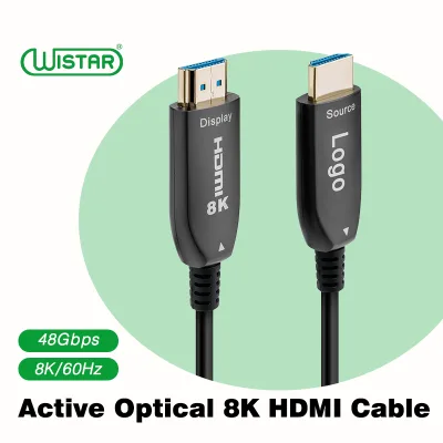 WISTAR High Speed Gold Plated Professional Active Fiber Optic HDMI Kabel 8K ARC 2.1 Optical Fiber Cavo 20M 30M 40M 50M