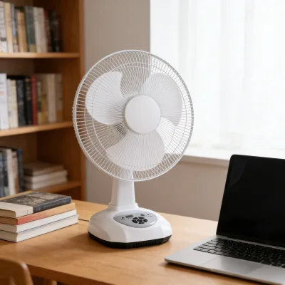 Silent Solar Rechargeable Electric Fan Swinging Left and Right Small and Beautiful air Supply Fan Easy to Carry
