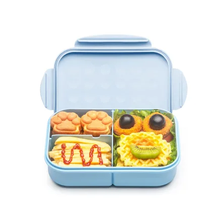 Custom Wholesale BPA-Free Insulated PP Plastic Bento Lunch Box Set Thermal Leakproof Kids Lunch Box With Bag for School Children