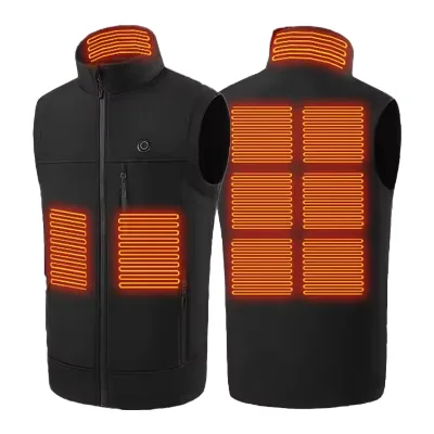 2024 New 9 Zones Heated Jacket Women Winter Thermal Work Outdoors Vest Gilet Chauffant