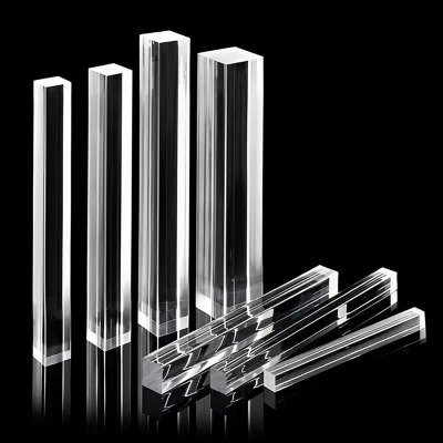 Acryworks Cut Round clear Acrylic Glass Rod Transparent Acrylic Blocks PMMA Perspex Cylinder Custom Color Support