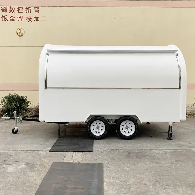Retro-Style Hamburger Truck with Double Griddle Setup