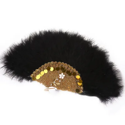 Wholesale Wedding Feather Hand Fans African Fur Ostrich Feather Fan