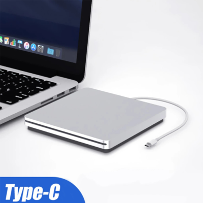Ultra-Thin Type-C SATA Interface Plug Play USB C CD Drives External CD DVD Burner DVD-RW for Macbook Pro & for Dell XPS Desktops