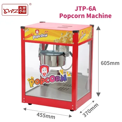 Prince JTP-6A Commercial 8 oz Electric Non-Stick Kettle Popcorn Popper High Output for Cinema Party Carnival Use CE Certified
