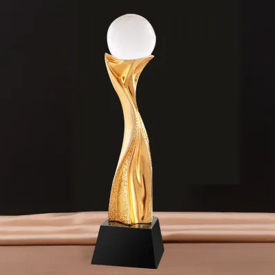 Fast Delivery High-Quality Resin Trophy for Corporate Achievements
