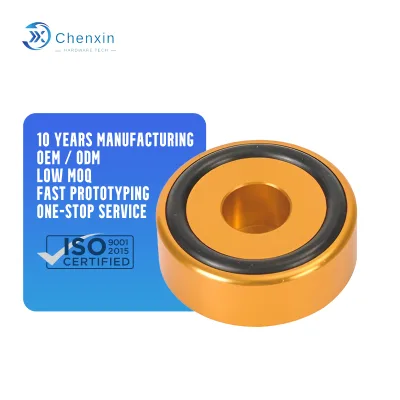 Aluminum Feet Pad for Audio Tube Custom CNC Machining Parts Turning Milling Service Metal Fabrication Prototype Accessories