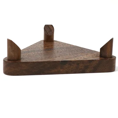 Premium Wooden Ball Holder Basketball Display Basket/Rack Triangle Gym Ball Rack Outdoor Ball Display Ball Rack Equipment