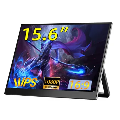 Portable 15.6-inch LED IPS LCD Full HD 1080P Monitor with Type-C Interface and Built-in Speaker-OEM Brand Customizable