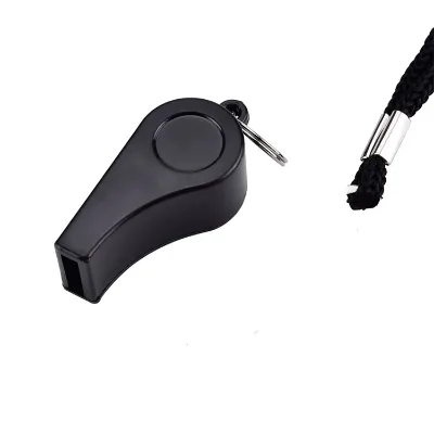 Hot Sale Black Whistles with Black Ropes with High Quality and Inexpensive Wholesale Price Suit for Exercise and Training