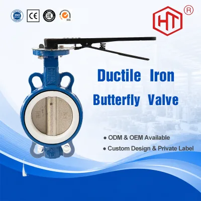 Factory Manufactures butterfly Valves with Clamp Handles Thickened Cast Steel Valve Bodies PTFE Seats butterfly Valve